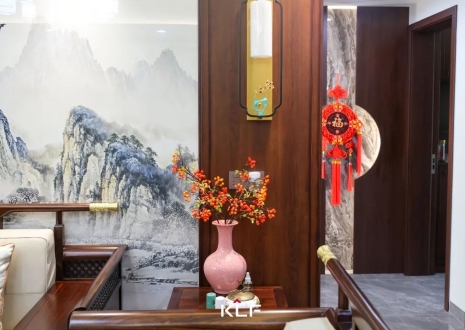 KLF全屋記丨136㎡新中式雅居，古調(diào)新彈，忘卻紛擾，呼吸著的當(dāng)代生活提案
